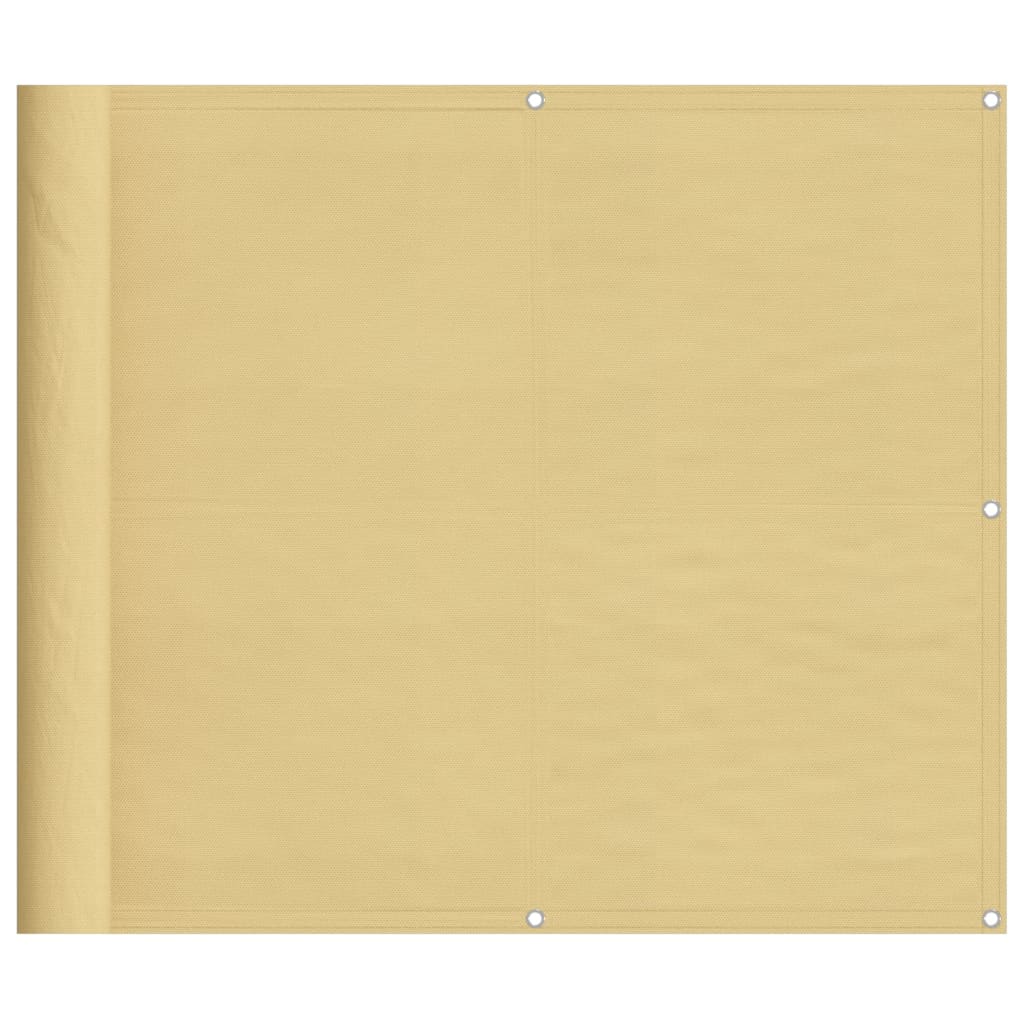 altanafskærmning 90x800 cm 100 % polyester sandfarvet - Image 2