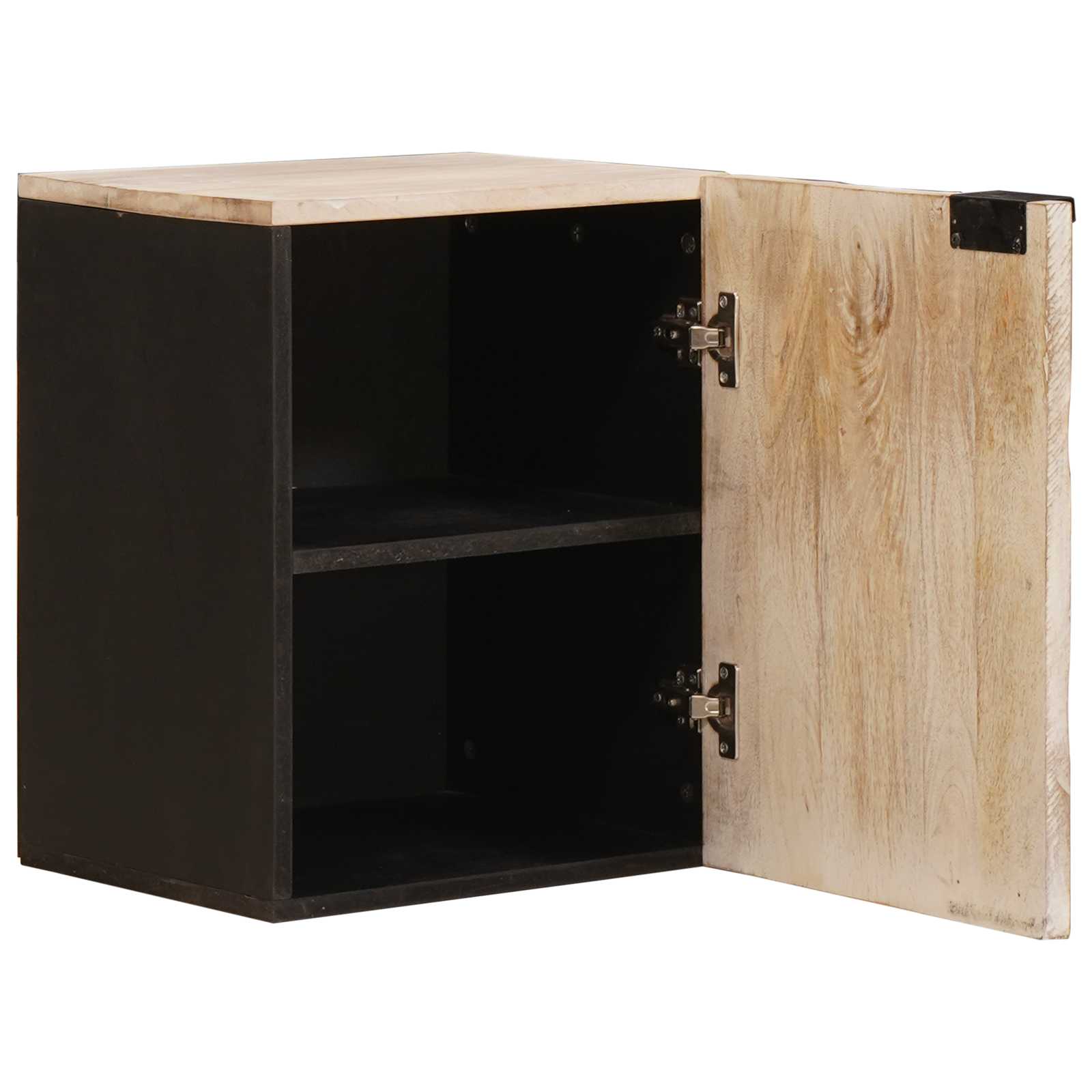 Badeværelse Hænge Skab Hvid 38 x 33 x 48 cm Massivt mangotræ - Image 2