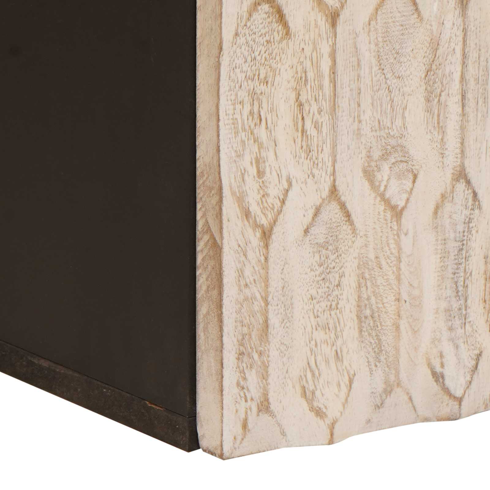 Badeværelse Hænge Skab Hvid 38 x 33 x 48 cm Massivt mangotræ - Image 7
