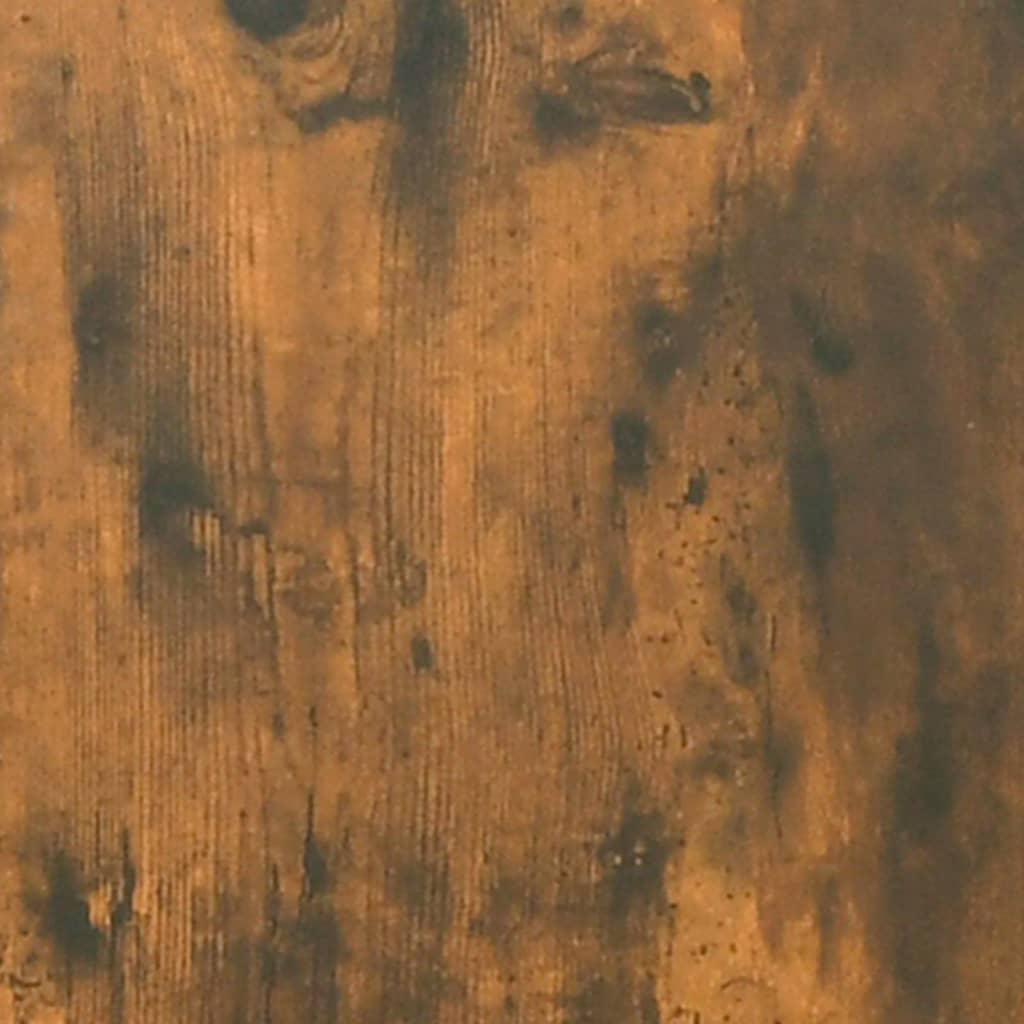 badeværelsesskab 30x30x179 cm konstrueret træ røget egetræ - Image 8