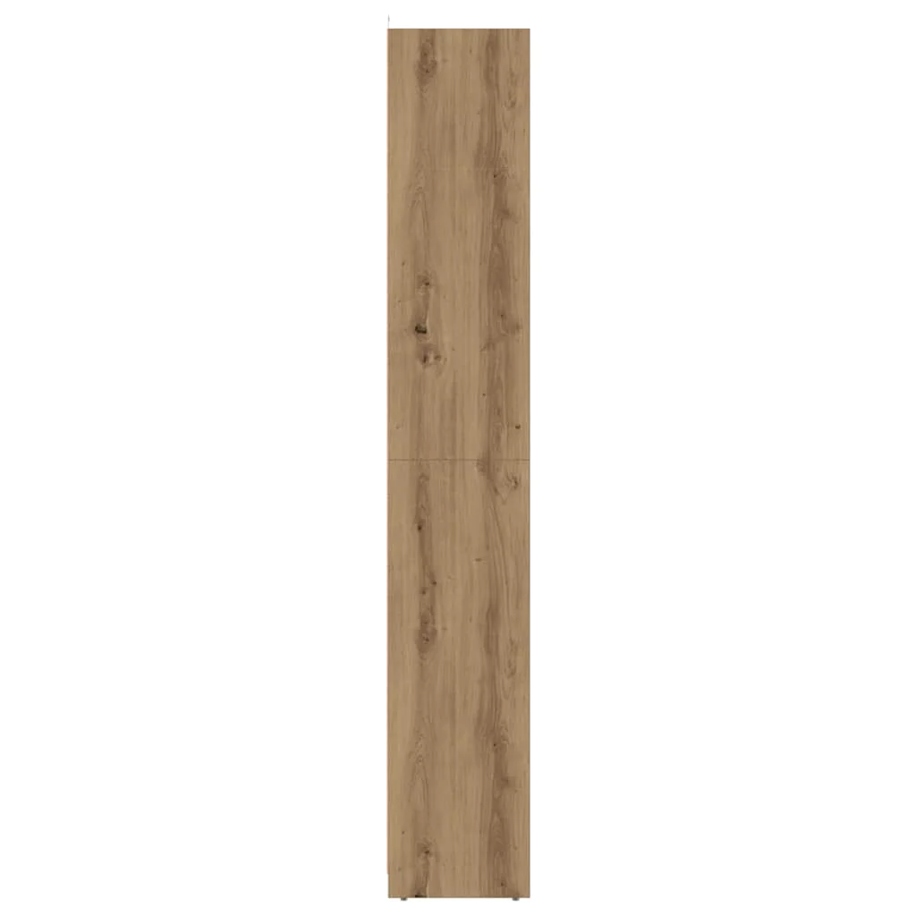 badeværelsesskab 30x30x183,5 cm konstrueret træ kunsteg - Image 5