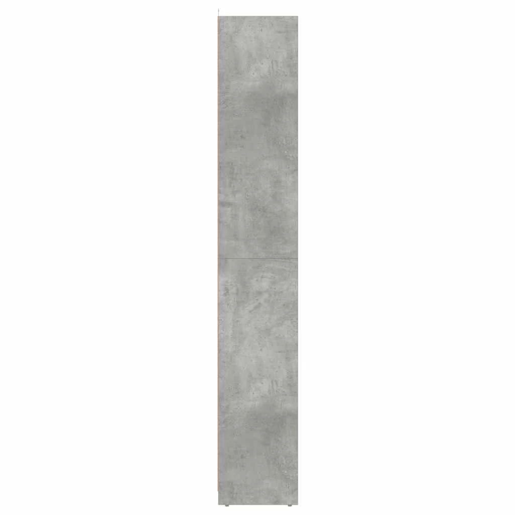 badeværelsesskab 30x30x183,5 cm spånplade betongrå - Image 6