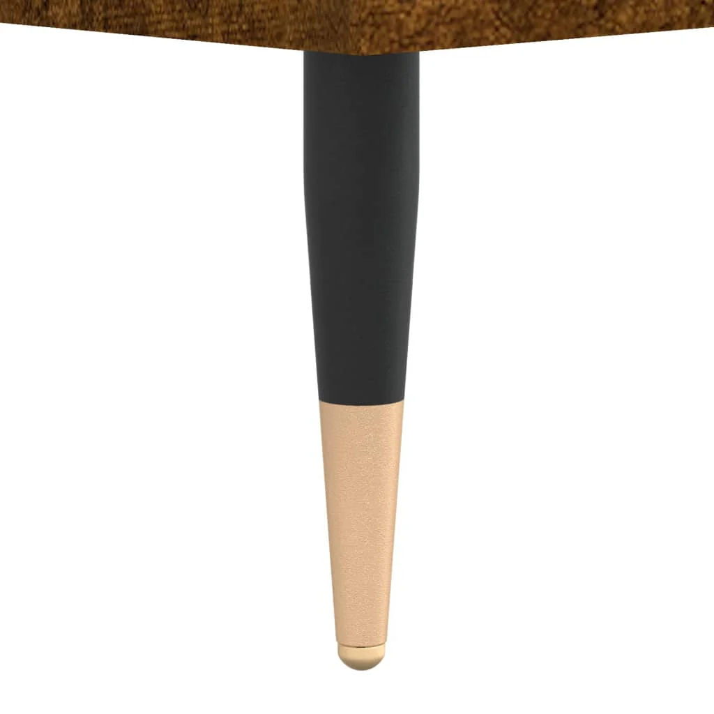 badeværelsesskab 30x30x190 cm konstrueret træ røget egetræ - Image 9
