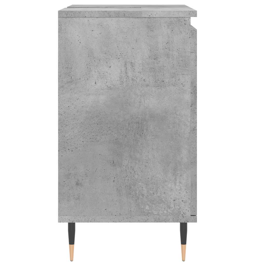badeværelsesskab 58x33x60 cm konstrueret træ betongrå - Image 6