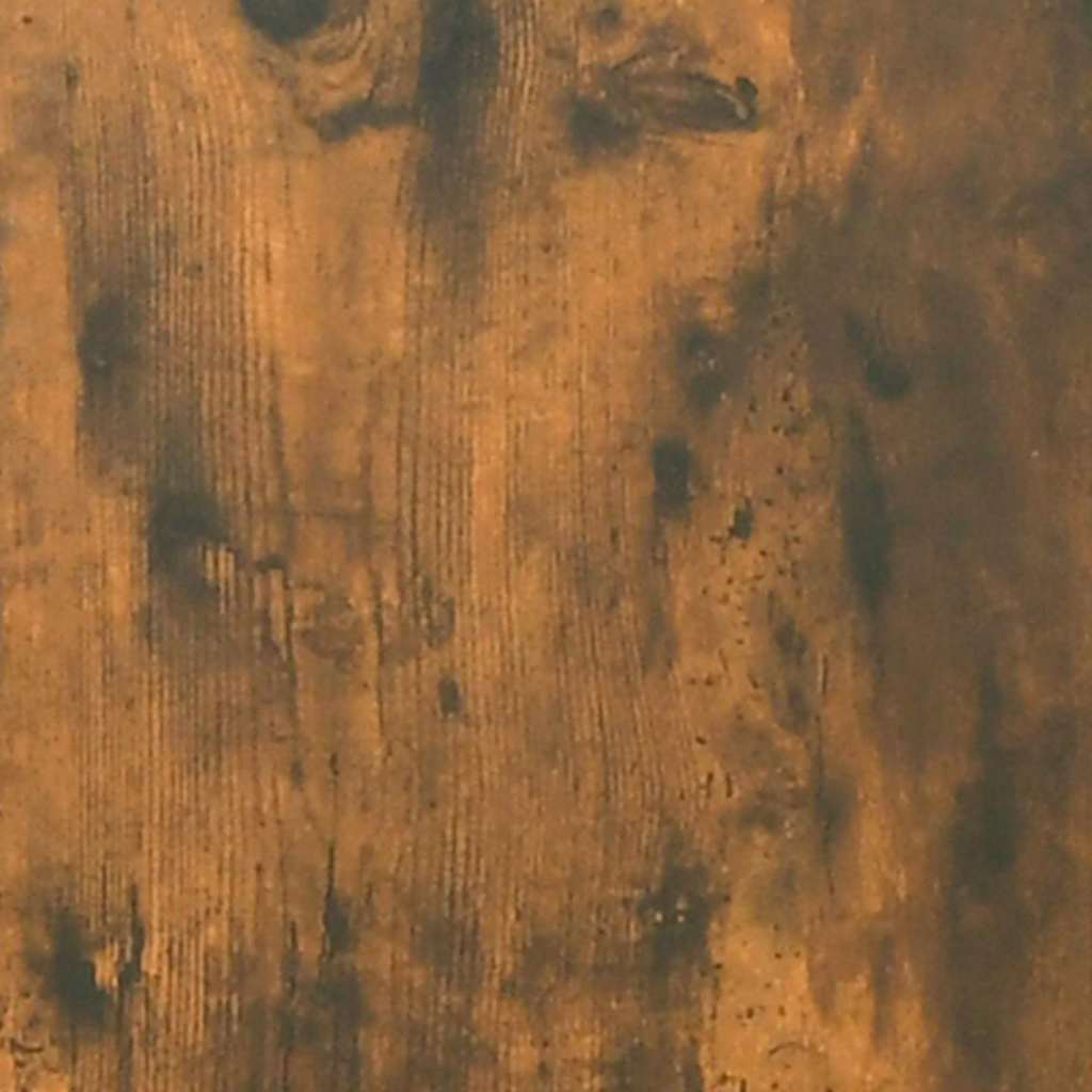 badeværelsesskab 60x33x60 cm konstrueret træ røget egetræ - Image 8