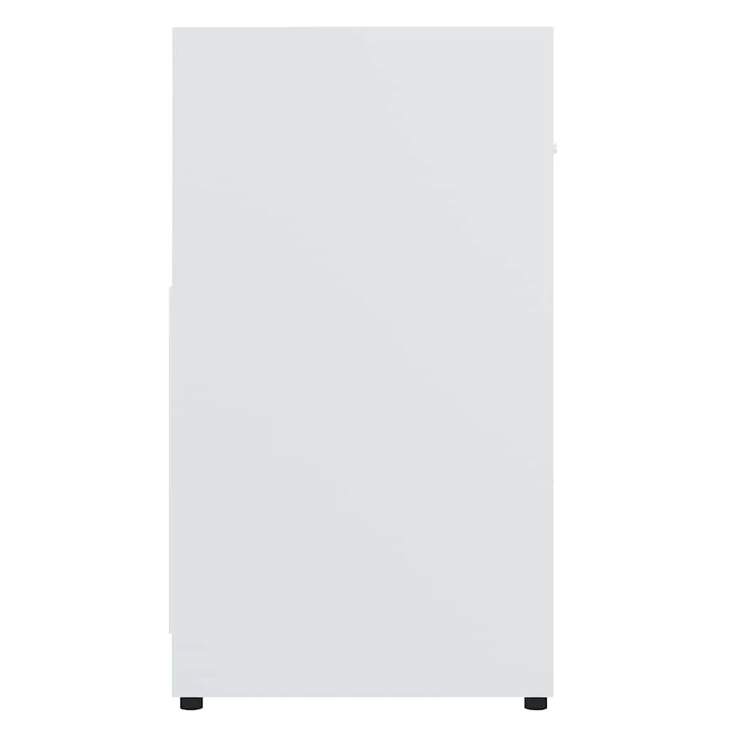 badeværelsesskab 60x33x61 cm konstrueret træ hvid - Image 7