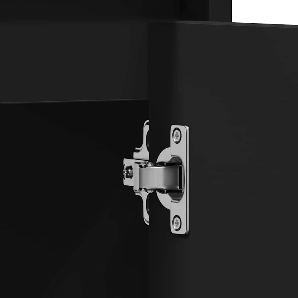 badeværelsesskab 60x33x61 cm konstrueret træ sort - Image 10