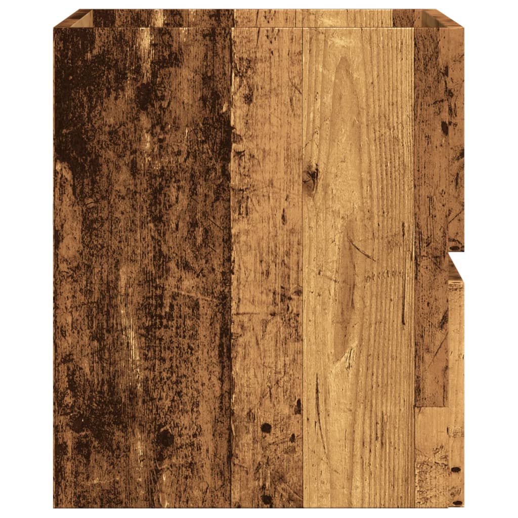 badeværelsesskab 60x38,5x45 cm konstrueret træ antikt træ - Image 5