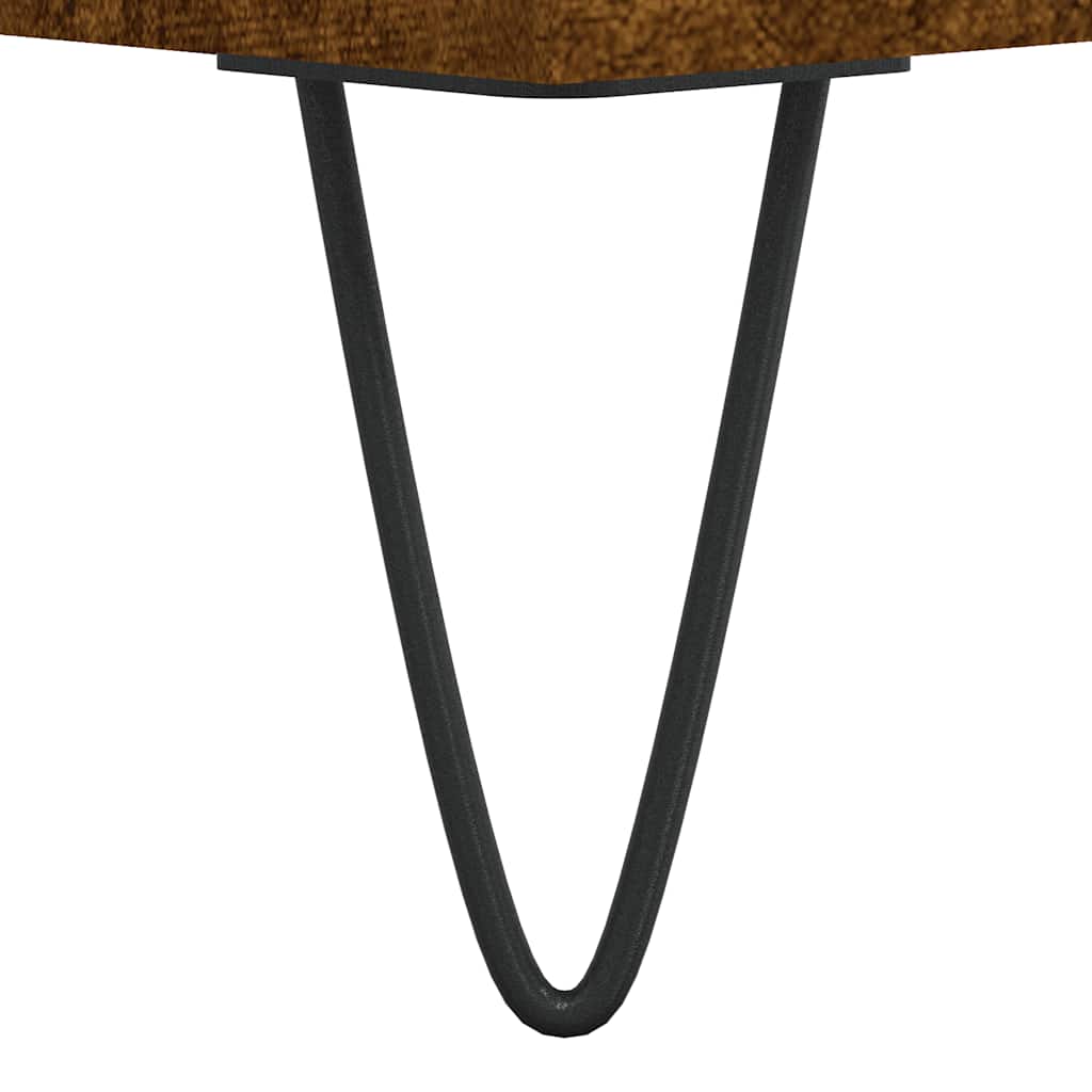 badeværelsesskab 80x33x60 cm konstrueret træ røget egetræsfarve - Image 9