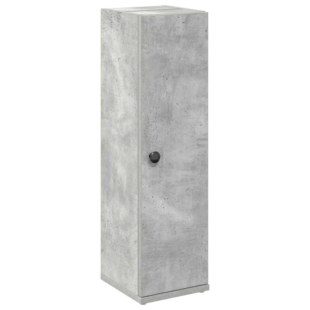 badeværelsesskab med rulleholder 20,5x22x72 cm betongrå - Image 2