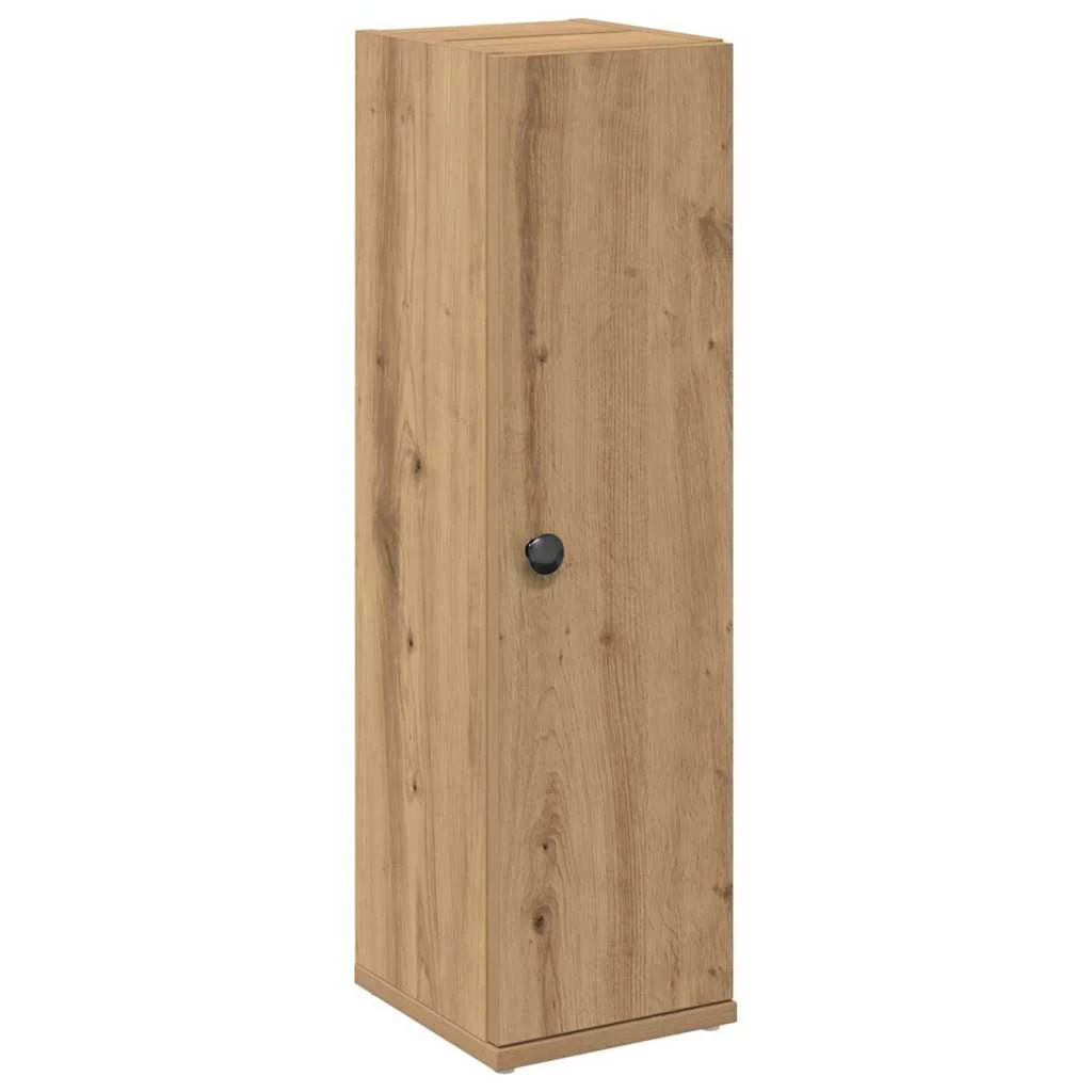 badeværelsesskab med rulleholder 20,5x22x72 cm kunsteg - Image 2