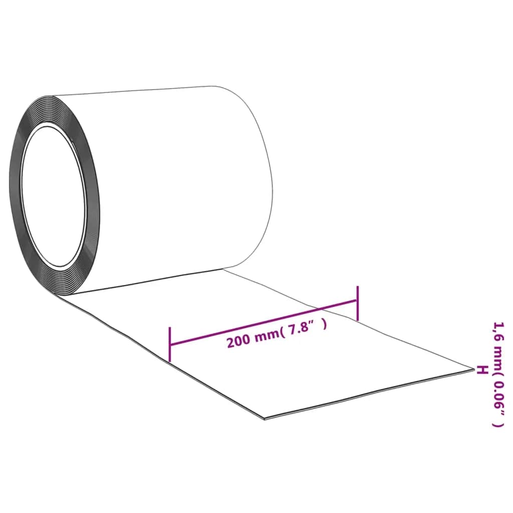 bændelgardin 200 mm x 1,6 mm 10 m PVC blå - Image 7