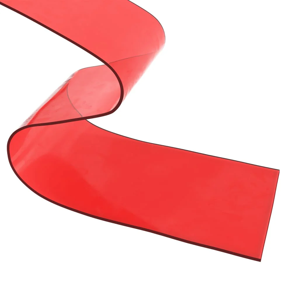 bændelgardin 200 mm x 2,6 mm 10 m PVC rød - Image 6