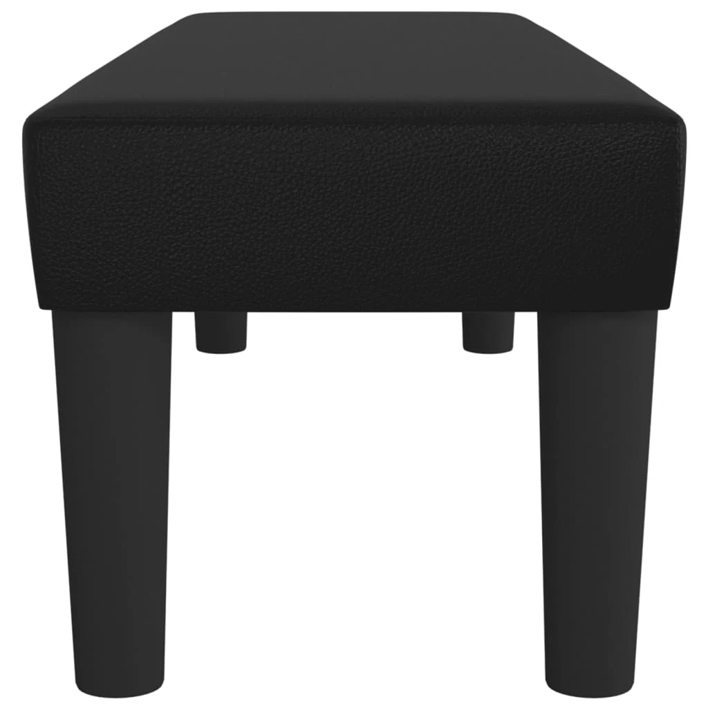 bænk 100x30x30 cm kunstlæder sort - Image 4
