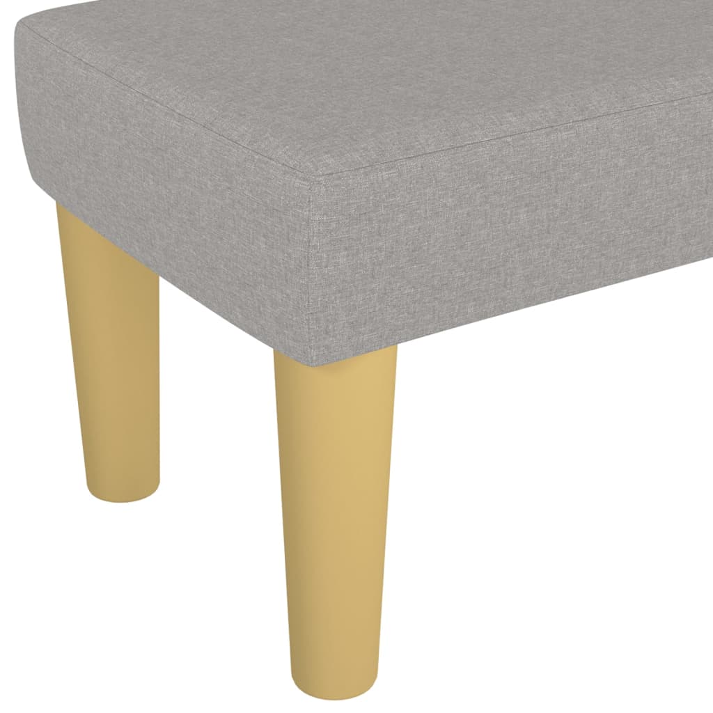 bænk 100x30x30 cm stof lysegrå - Image 5