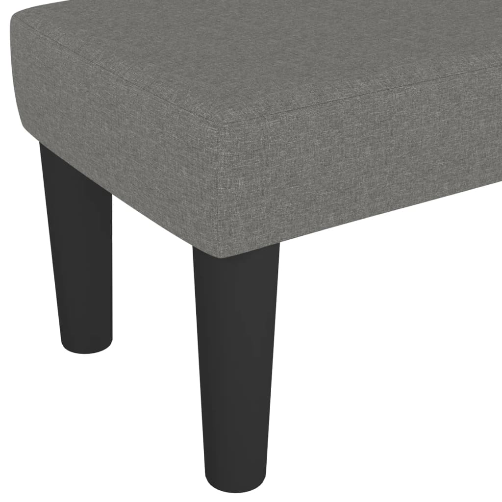 bænk 100x30x30 cm stof mørkegrå - Image 5