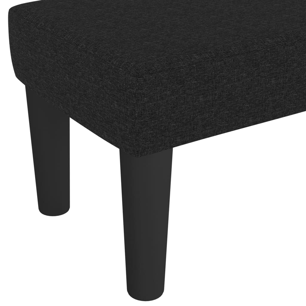 bænk 100x30x30 cm stof sort - Image 5