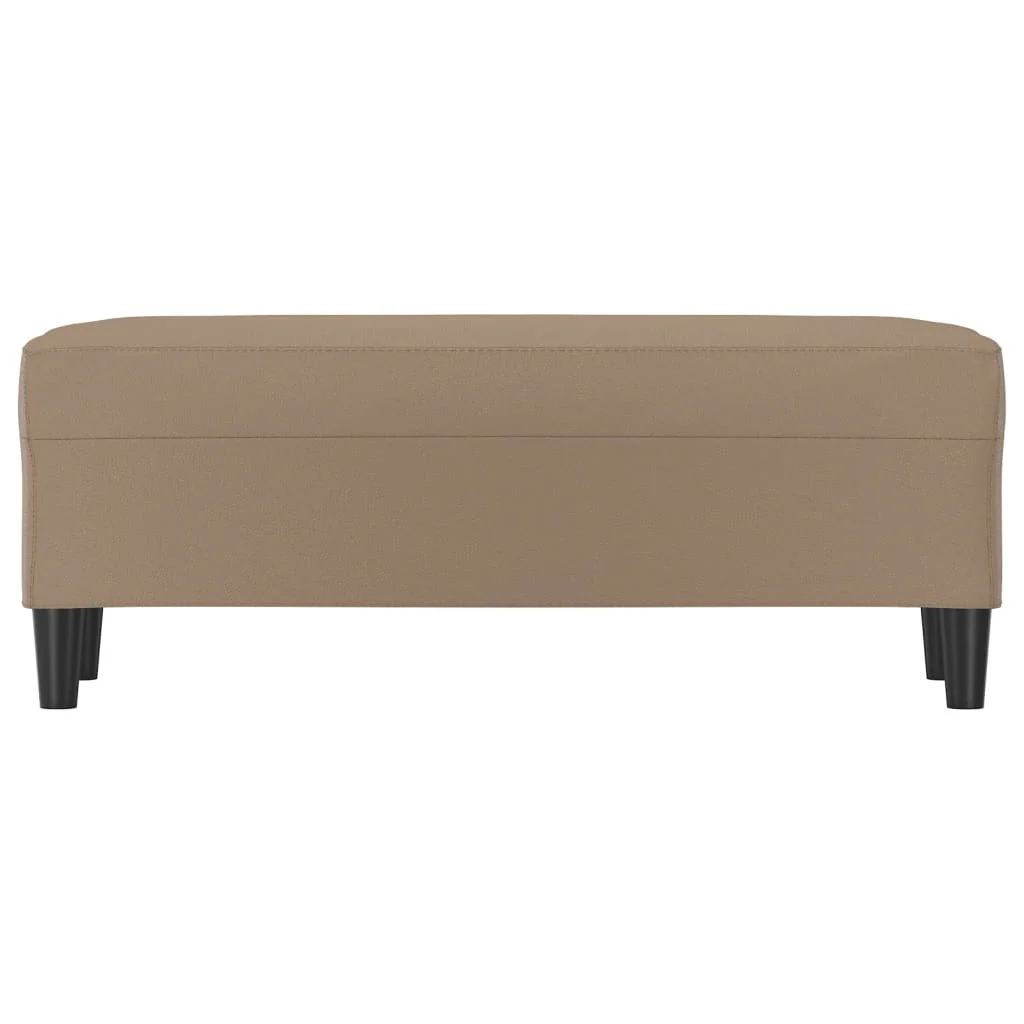 bænk 100x35x41 cm kunstlæder cappuccinofarvet - Image 3