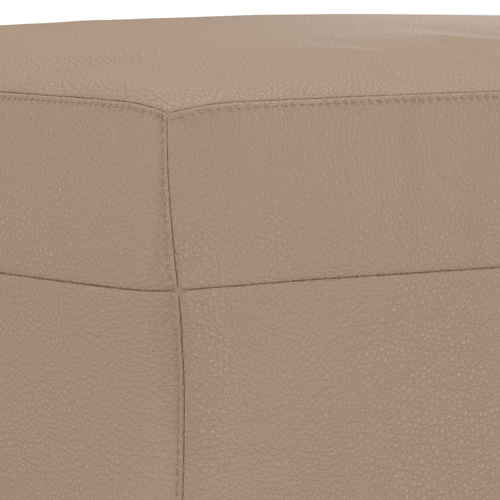 bænk 100x35x41 cm kunstlæder cappuccinofarvet - Image 5