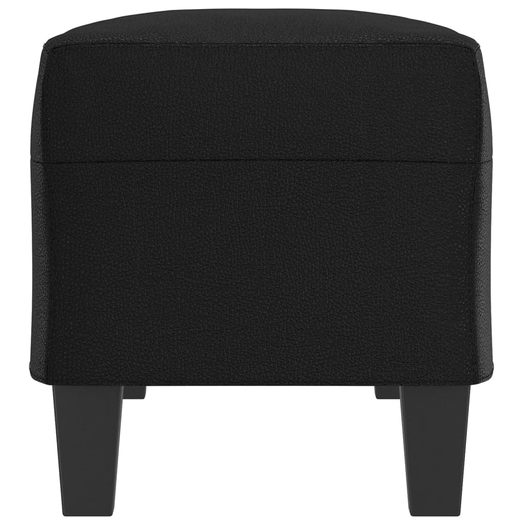 bænk 100x35x41 cm kunstlæder sort - Image 4