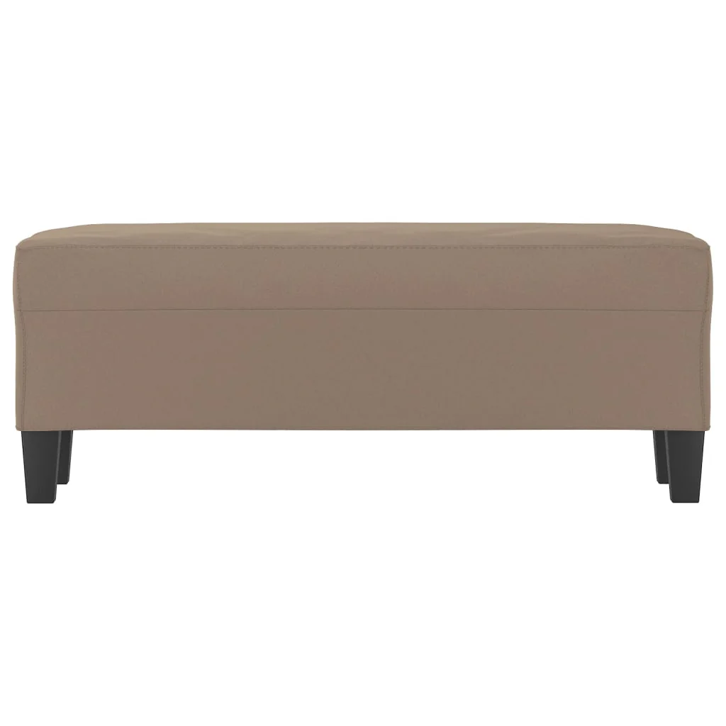 bænk 100x35x41 cm mikrofiberstof gråbrun - Image 3