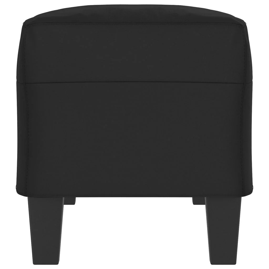 bænk 100x35x41 cm mikrofiberstof sort - Image 4