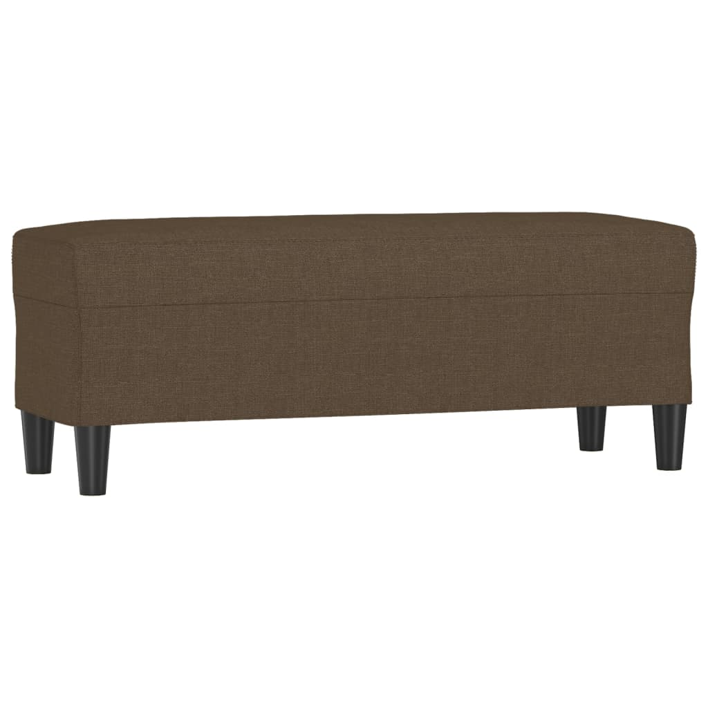 bænk 100x35x41 cm stof brun - Image 2