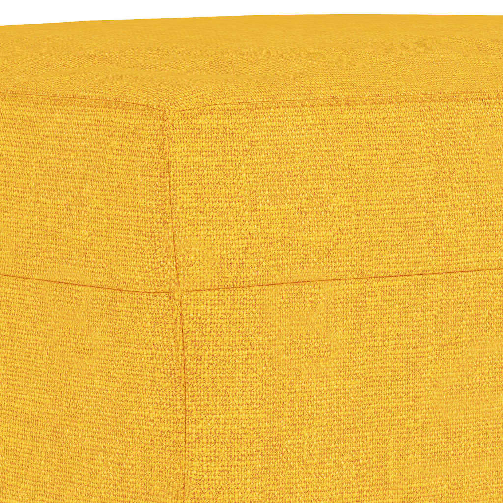 bænk 100x35x41 cm stof gul - Image 5