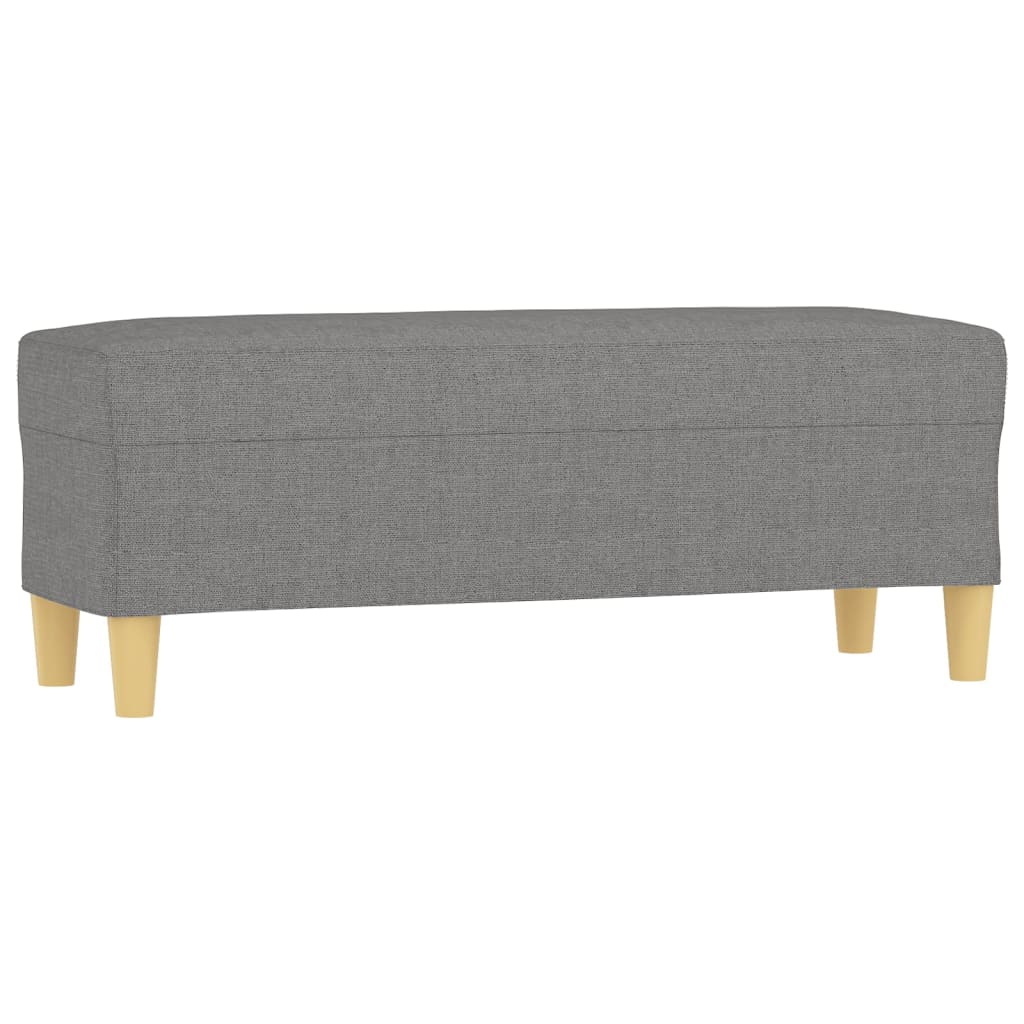 bænk 100x35x41 cm stof mørkegrå - Image 2