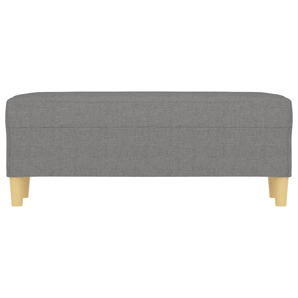 bænk 100x35x41 cm stof mørkegrå - Image 3