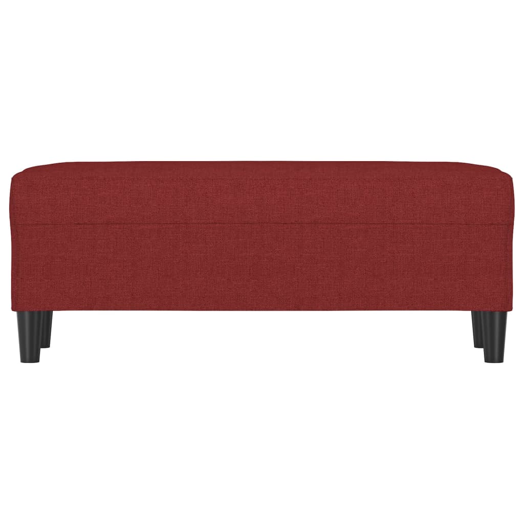 bænk 100x35x41 cm stof vinrød - Image 3