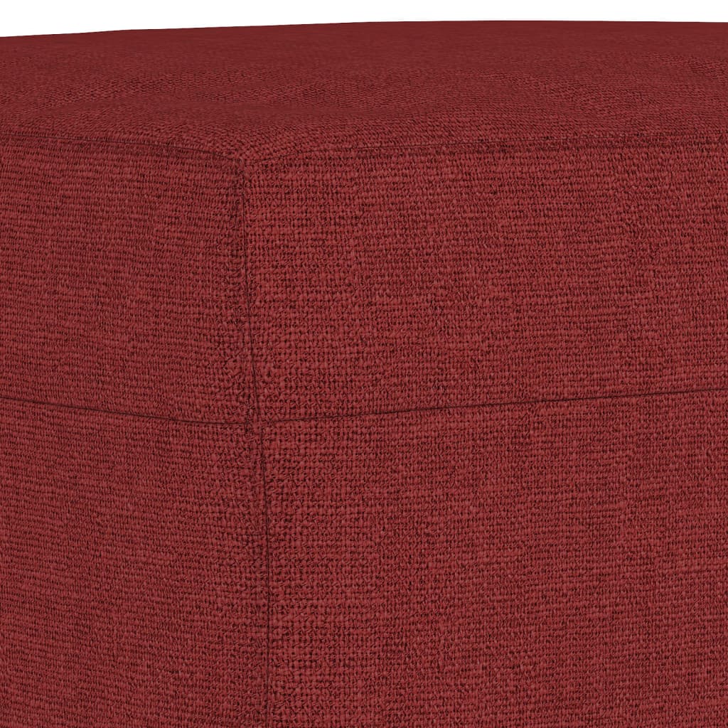 bænk 100x35x41 cm stof vinrød - Image 5