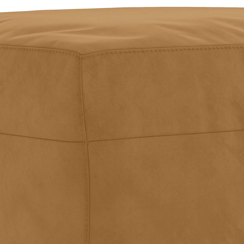 bænk 100x35x41 cm velour brun - Image 5