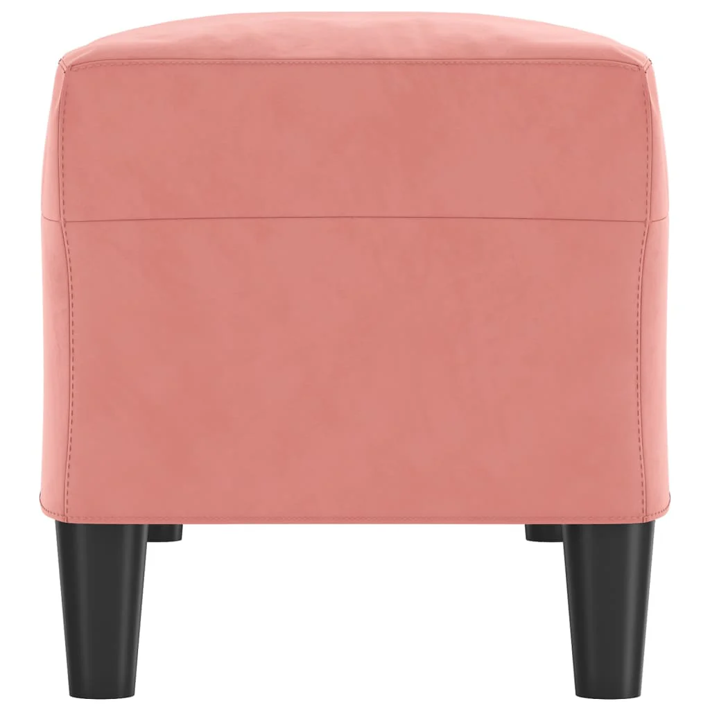 bænk 100x35x41 cm velour lyserød - Image 4