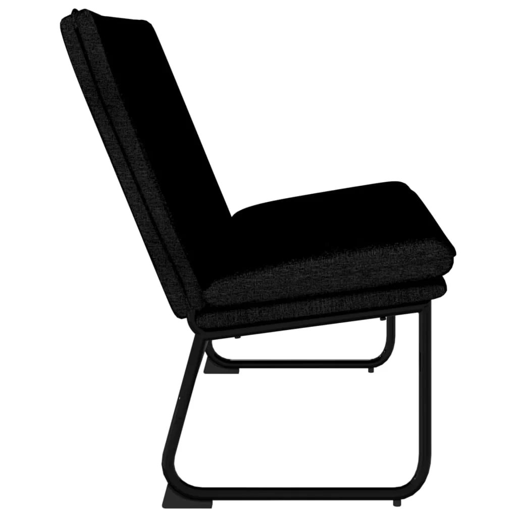 bænk 100x75x76 cm stof sort - Image 4