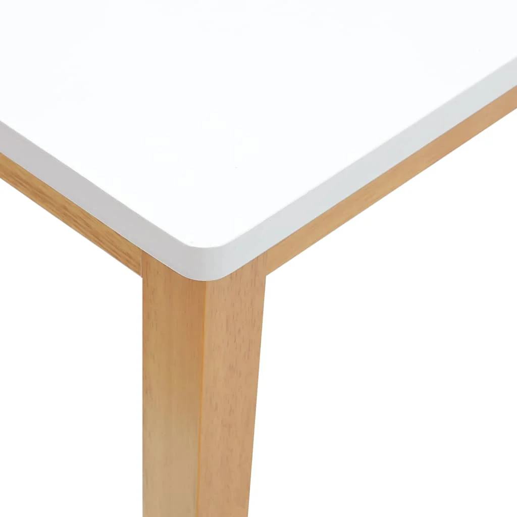 bænk 110 cm massivt gummitræ - Image 7
