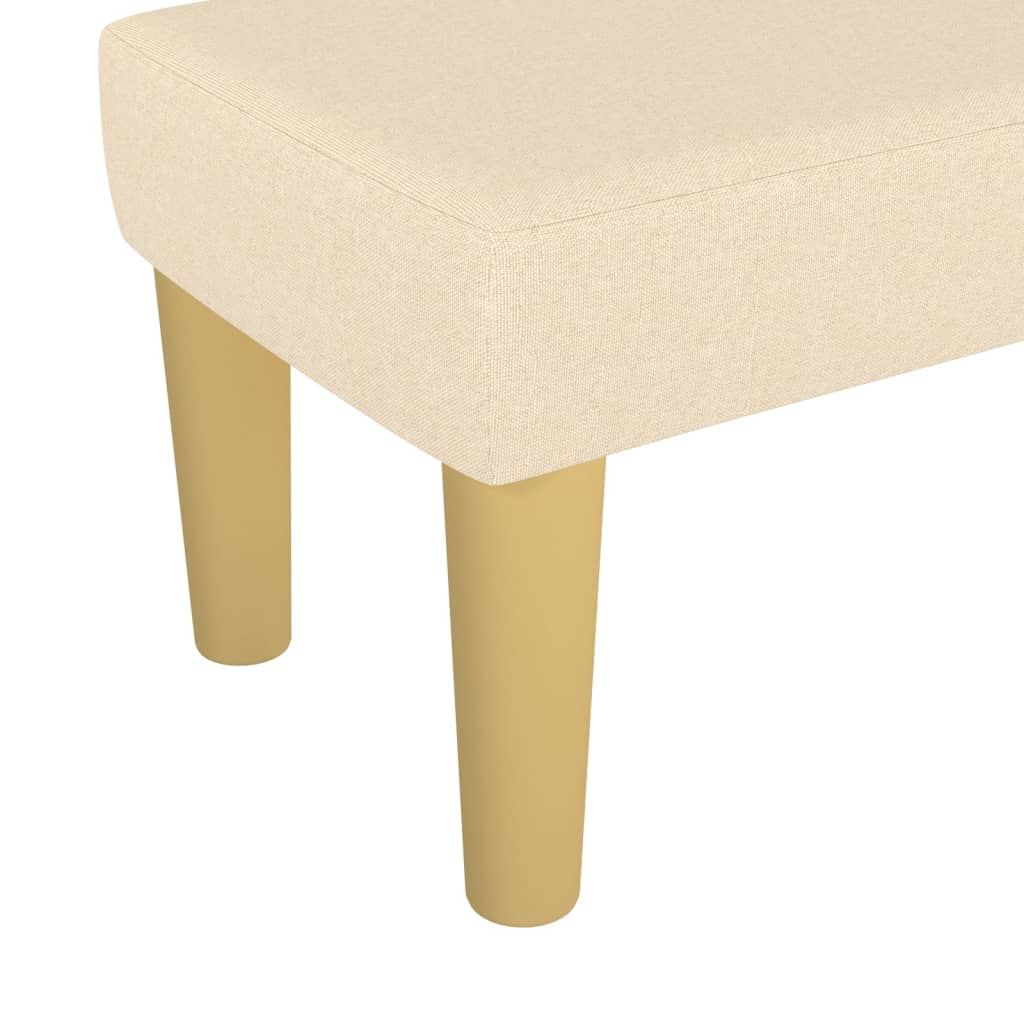 bænk 70x30x30 cm stof cremefarvet - Image 5