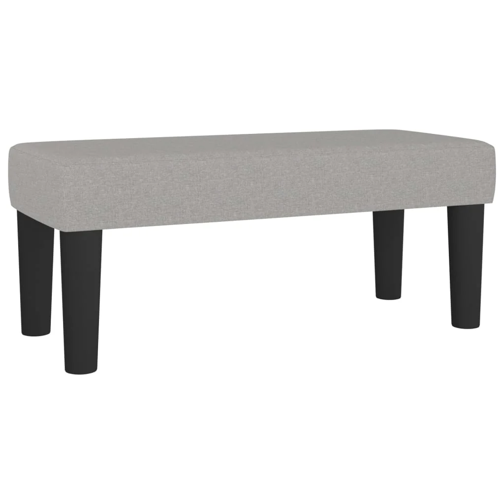 bænk 70x30x30 cm stof lysegrå - Image 2