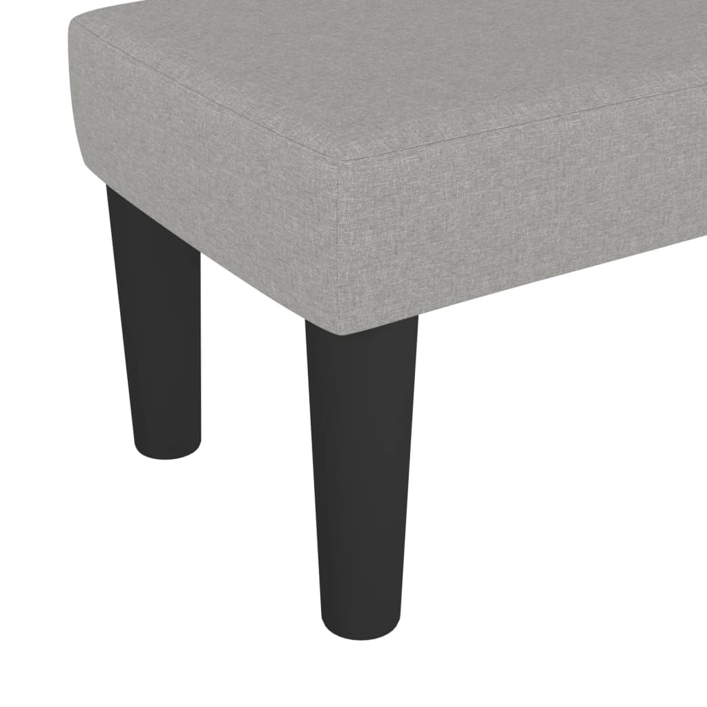 bænk 70x30x30 cm stof lysegrå - Image 5