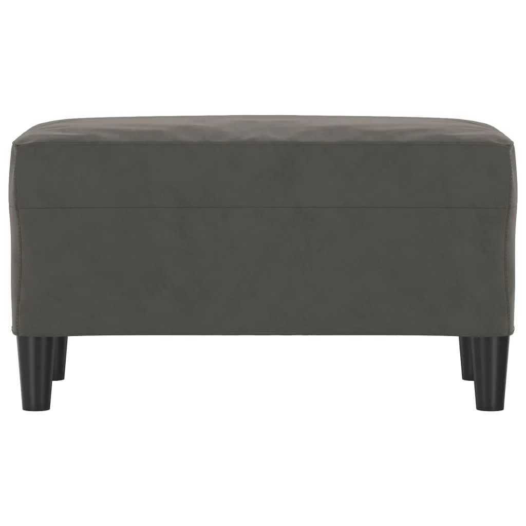 bænk 70x35x41 cm fløjl mørkegrå - Image 3