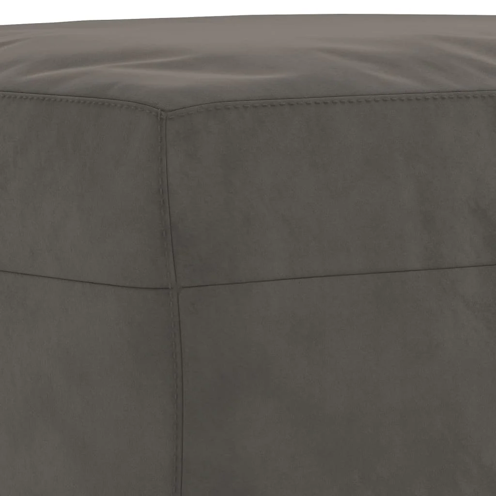 bænk 70x35x41 cm fløjl mørkegrå - Image 5