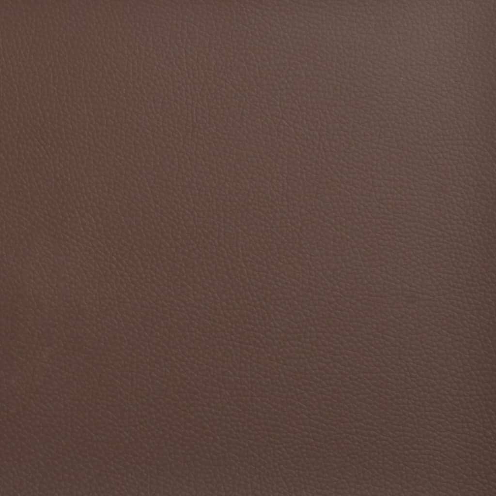bænk 70x35x41 cm kunstlæder brun - Image 6
