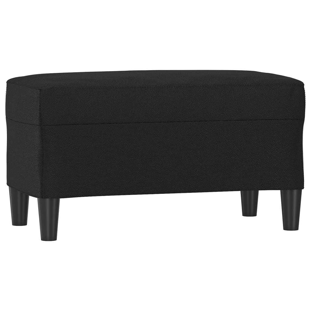 bænk 70x35x41 cm kunstlæder sort - Image 2