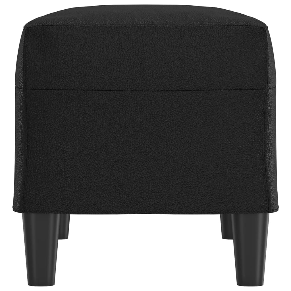 bænk 70x35x41 cm kunstlæder sort - Image 4