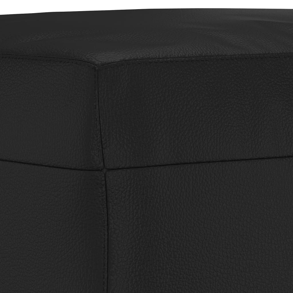 bænk 70x35x41 cm kunstlæder sort - Image 5