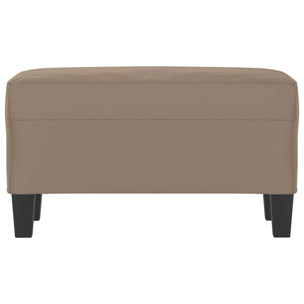 bænk 70x35x41 cm mikrofiberstof gråbrun - Image 3
