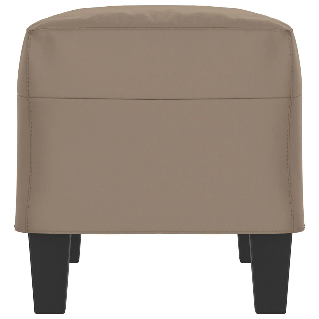 bænk 70x35x41 cm mikrofiberstof gråbrun - Image 4