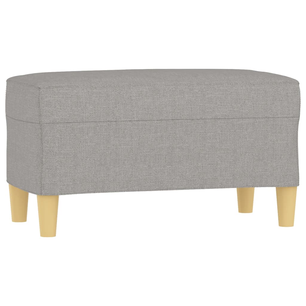 bænk 70x35x41 cm stof lysegrå - Image 2