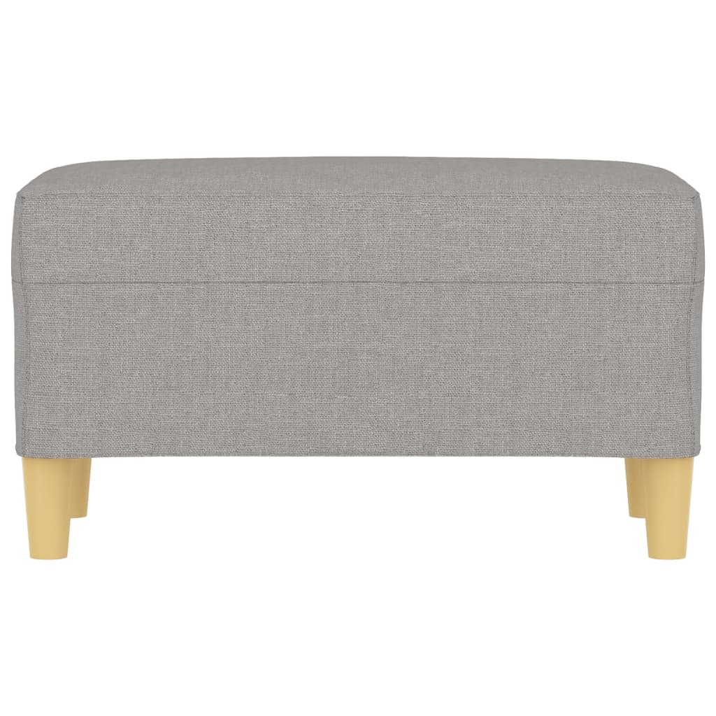 bænk 70x35x41 cm stof lysegrå - Image 3