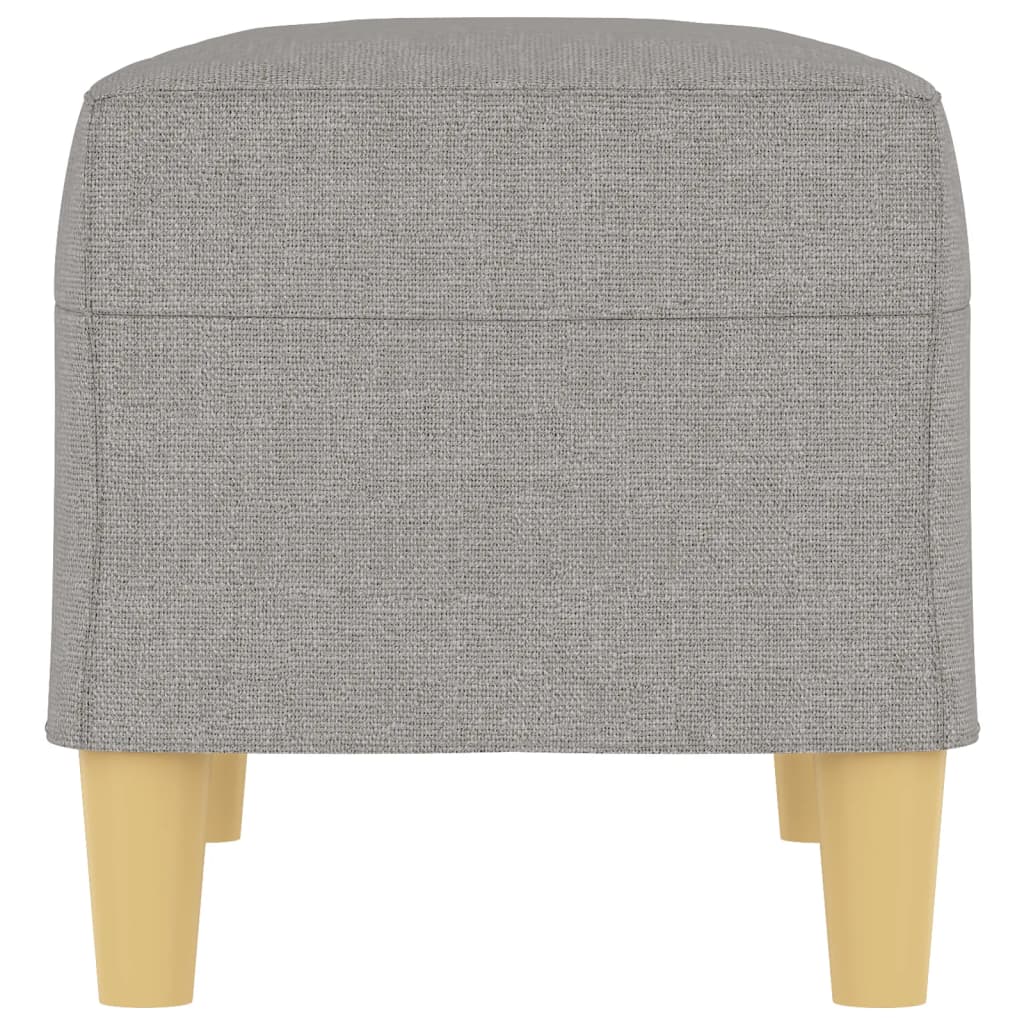 bænk 70x35x41 cm stof lysegrå - Image 4